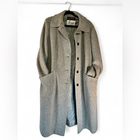 ALORNA' Lazarus of Virginia' Wool blend Single-breasted Union made, Overcoat USA - Picture 6 of 13